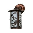 thumbnail image 2 of Meyda 172124 8 in. Fulton Alpine Solid Mount Wall Sconce, Antique Copper Ca, 2 of 3