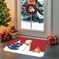 thumbnail image 5 of Kumdkd Christmas Themed Absorbent Doormat - 40x60cm Plush Microfiber Rug with Non-Slip Backing - Holiday Tree/Snowman Design - Perfect for Entryway/Bathroom - Machine Washable, 5 of 6