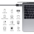 thumbnail image 2 of Adaptador USB C a USB (paquete de 2), Adaptador USB-C a USB 3.0, Adaptador USB Type-C a USB, Adaptador Thunderbolt 3 a USB hembra OTG para MacBook Air 2020, iPad Pro 2020 (gris espacial) brillar Electrónica, 2 of 5