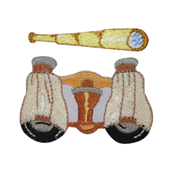 ID 3181AB Set of 2 Binoculars Spyglass Patch Sail Embroidered Iron On Applique