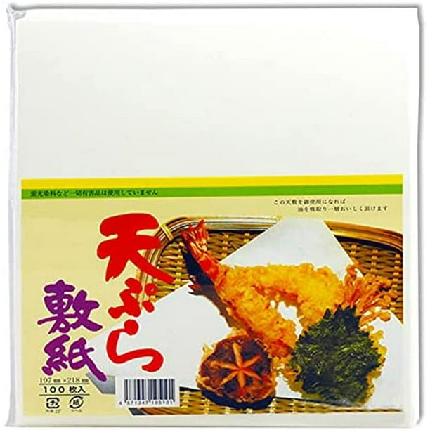 Japanese Tempura Oil Absorbing Cooking Paper, 100 sheets / pack