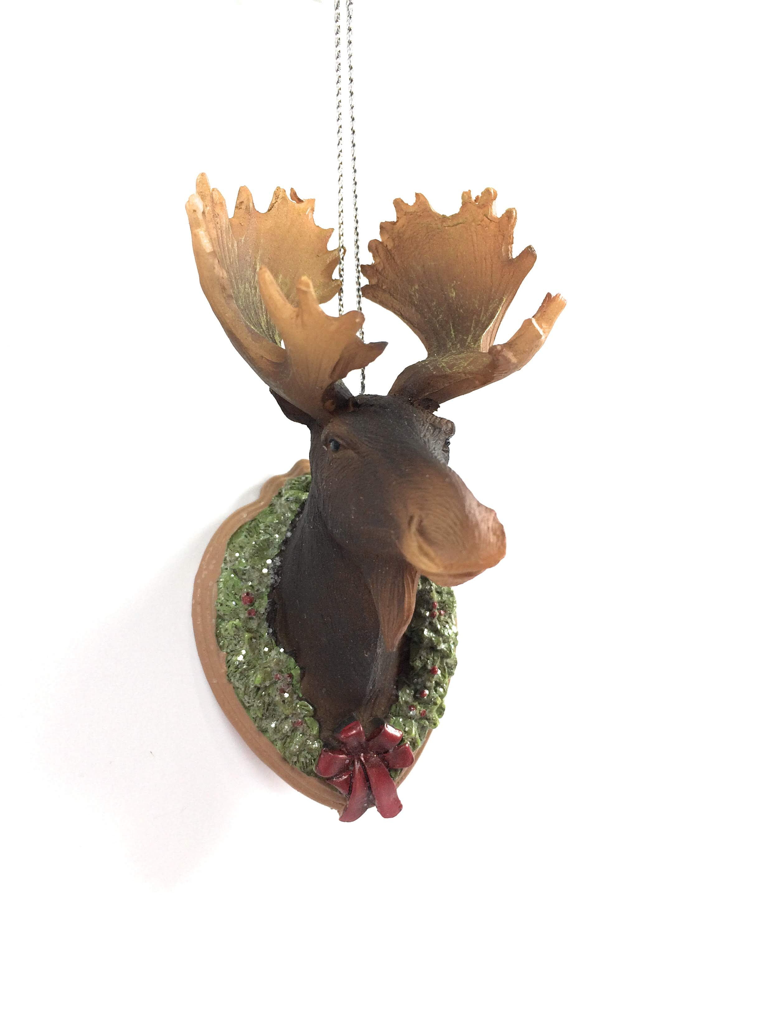 Moose Trophy Mount Christmas Tree Ornament