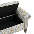 thumbnail image 4 of Storage - Multi Floral Upholstered Bench, 12.75 In. Package Height 53.34 Lb Weight Bench , Upholstery, 4 of 5