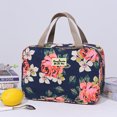 thumbnail image 4 of Large Capacity Floral Travel Toiletry Bag – Waterproof Cosmetic Pouch with Handle,Portable Hanging Wash Bag for Shaving Kit & Beauty, 4 of 7