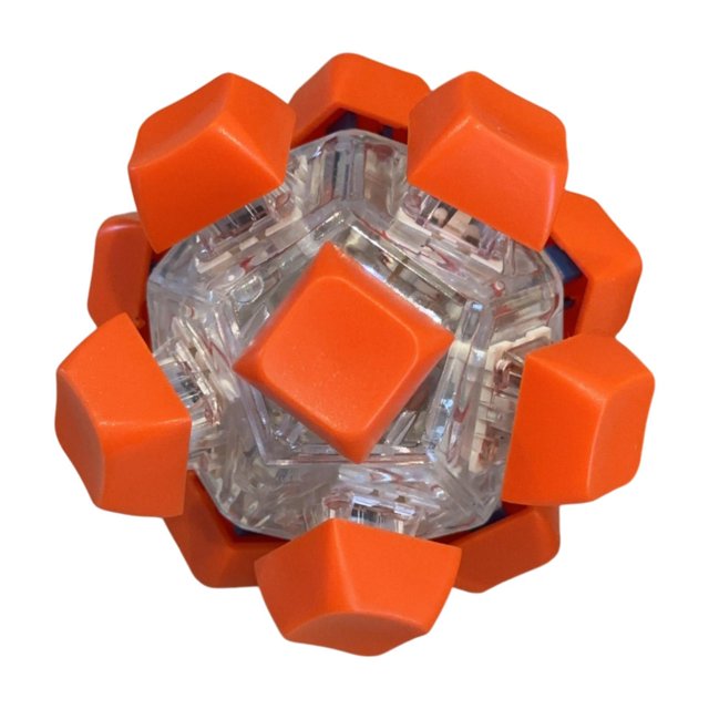 Siruishop Keyboard Fidget Toy Adults Birthday Working Mini Fidget Toy Keyboard Orange Red