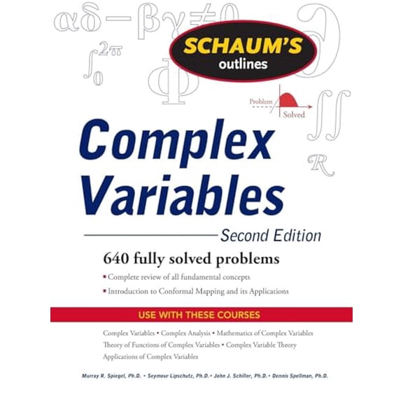 Schaum's Outline of Complex Variables, 2ed (Paperback) 0071615695 9780071615693