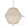 thumbnail image 4 of Pantalla Techo Origami Cubierta Lámpara Nórdico para Sala Estar (cintura), 4 of 7