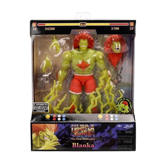 Ultra Street Fighter II Blanka Glow-in-the-Dark 6-Inch Scale Action Figure