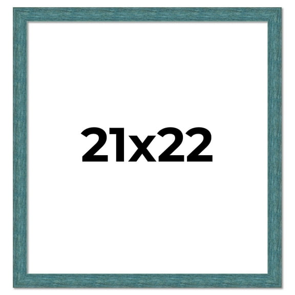 21x22 Frame Blue Rustic Barnwood Solid Wood Picture Frame Width 1.25 Inches | Interior Depth 0.5