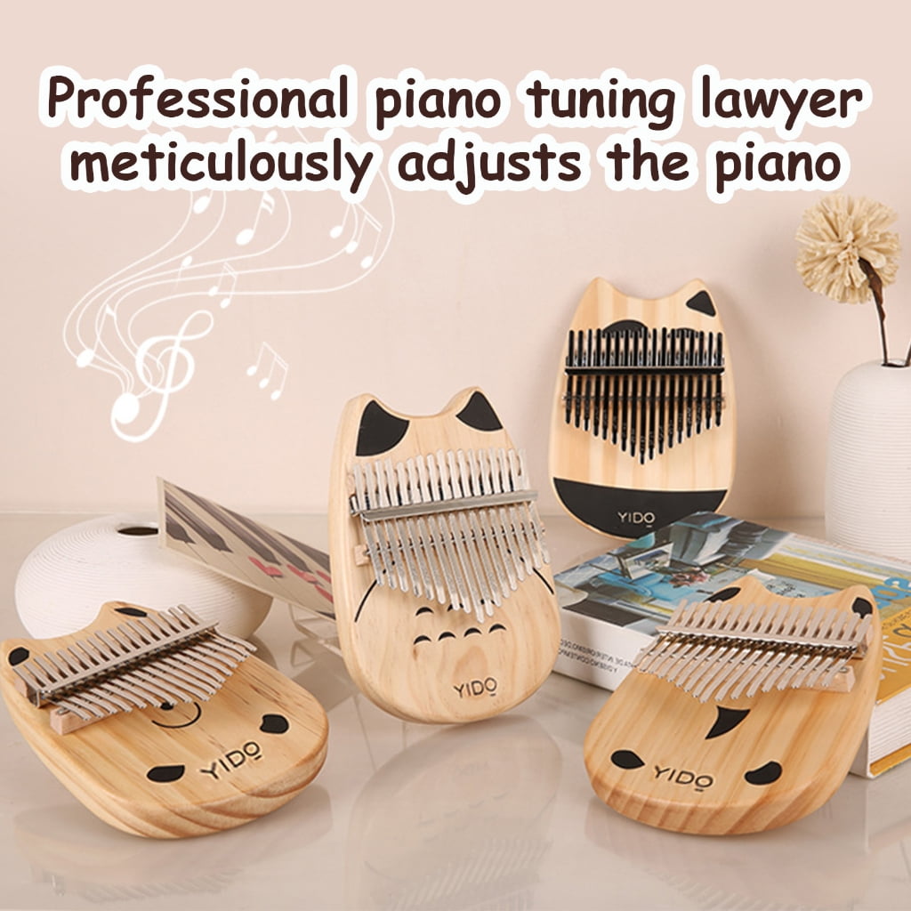 17 Keys Wood Kalimba Mini Finger Piano Music Gifts for Kids Adults Beginners