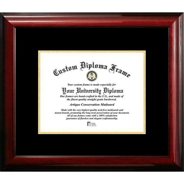 8 5x11 Classic Mahogany Certificate Frame With Black Gold Mats Walmart Com Walmart Com