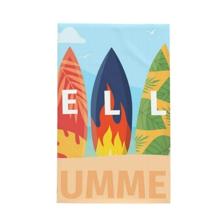 

Matuu Hello Summer3 for Waffle Kitchen Towel Dish Towels Hand Towels for Kitchen 16 X 26 Inches