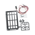 thumbnail image 3 of Runquan Metal Roof Luggage Rack with 2LED Lights Sturdy for MN82 1:12 RC Crawler Car Round Lampshade, 3 of 8