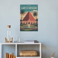 thumbnail image 4 of Pyramid Architecture Wall Art Larco Museum Peru Retro Travel Poster Lima Adobe Gardens Print Poster, 4 of 8