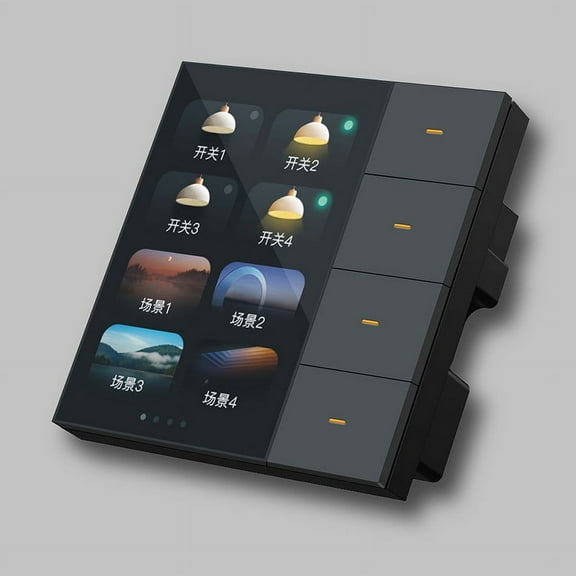Smart Automation 3 5 Inch Touch Switch with Four Custom Scenarios Available