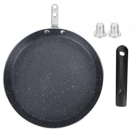 

Bakeware Flat Bottom Pan Aluminum Alloy Durable Frying Pan For Breakfast Pancake Egg Pizza Home Kitchen 8in Medium Size