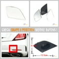 thumbnail image 5 of Trimla Rear Tow Cover for 16-18 Mercedes-Benz SLC SLK Roadster W172 R172 AMG Line Fit 200 250 280 300 350 55 2016 2017 2018 bumper towing Hook Eye Cap A1728853300, 5 of 5