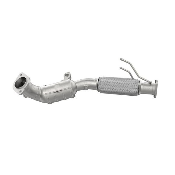 Walker Exhaust Catalytic Converter 16959 Ultra Direct-Fit; Small Oval Stainless Steel Case; Single 2.69 Inch 2-Bolt Welded Flange; Single 2.35 Inch 2-Bolt Welded Flange