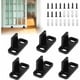 thumbnail image 1 of Guías de piso para puertas corredizas de granero de primera calidad, guía de riel para puertas corredizas multifuncionales para puertas corredizas de granero y de bolsillo, herrajes de plástico, 1 of 1