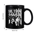 thumbnail image 3 of Taza de Donald Trump de 350 ml, taza de cerámica para café, té y fotografía policial de Trump, taza de la campaña de Donald Trump 2024, tazas de café de cerámica, 3 of 5