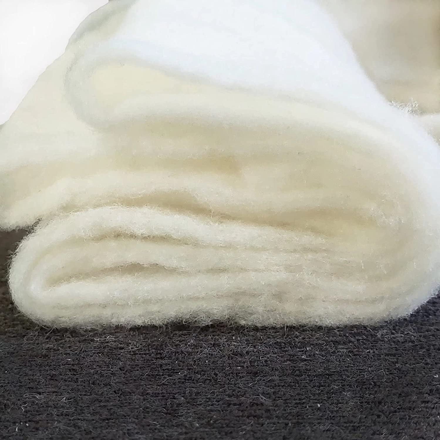 Wool Quilt Batting 90"x108"for Patchwork Quilts Quilting 100% Merino King Size
