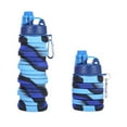 thumbnail image 2 of Retractable Silicone Silicone Travel Bottles Foldable Bottle Sport Water Bottle 500ml, 2 of 7