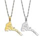 thumbnail image 2 of Eritrea Map With City Name Pendant Necklaces Women Girls Silver Color/gold Color Jewelry African Map Of Eritrean 253821--XG417, 2 of 5