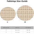 thumbnail image 2 of Round Fitted Tablecloth 44 Inch, Dyed Geometric Circle Tablecloth Wipeable Washable Table Cloth Table Topper for Restaurant, Picnic, Indoor and Outdoor Dining, 2 of 7