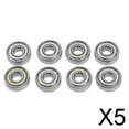 thumbnail image 1 of Colaxi 5-Lot de 6 8 Pcs Sans Friction Abec 7 Roulements de Planche à Roulettes de Remplacement 5 Pcs, 1 of 8