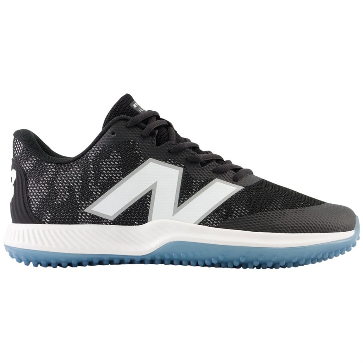 New Balance Mens FuelCell 4040v7 Turf Trainer Baseball Shoes Black/White 11.5