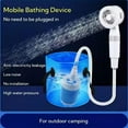 thumbnail image 3 of SharkTRUE Pompe de Douche Portable pour Camping, Tête de Douche Rechargeable pour Extérieur, Pompe de Douche Électrique avec Plusieurs Modes de Pulvérisation, Parfait pour Camping, Randonnée, Voyage, Lavage de Voiture et Nettoyage des Animaux, 3 of 8