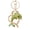 Green, variant on Keychain Sparkling Rhinestones Dolphin Charm Wearing Crown Key Chain Decorative Wallet Backpack Car Key Holder Bag Accessories