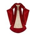 thumbnail image 4 of Disfraz de Halloween para niños Yinane vestido medieval Rojo S, 4 of 8