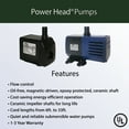 thumbnail image 5 of Alpine Corporation Submersible 95 GPH Fountain Pump with 1.5W LED Light for Outdoor Fountains, Birdbaths, Ponds, and Garden Water Features, 5 of 10