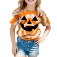 thumbnail image 5 of Futezty Halloween Shirt for Toddler Boy Girl Tie Dye Short Sleeve Tshirt Pumpkin Face Graphic Clothes Tee Tops Halloween Shirts for Kids 12M-13T, 5 of 5