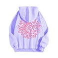 thumbnail image 4 of Hoodies for women Breast Cancer Awareness Long Sleeve Pink Ribbon Graphic Hooded Sweatshirts with Pockets Casual Comfy Pullover Fall Tops 2025, 4 of 6