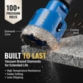 thumbnail image 2 of DRILAX 1-3/8 Inch Diamond Hole Saw Drill Bit Pro Series Heavy-Duty with 5/8-11 Grinder Connection, 2 of 9