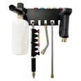 thumbnail image 6 of YAHHU Wall‑Mounted Stainless Steel High‑Pressure Washer Gun & Foam Cannon Organizer – 5‑Tip & 4‑Rod Capacity, 6 of 7