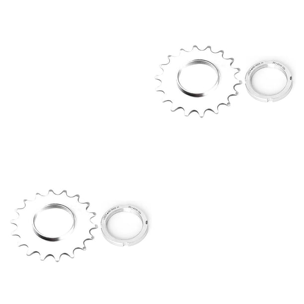 Eigraketly Rueda de bicicleta de piñón fijo Cogs Anillos de bloqueo de piñón de acero al carbono Piezas de repuesto Type5 NO5