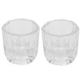 thumbnail image 4 of EeaseMX 2 vasos de cristal para manicura, recipiente para líquidos, cuenco para tinte, herramienta para estilizar uñas (sin tapa)., 4 of 7