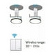thumbnail image 4 of Kit interruptor de luz, 1 interruptor doble + 2 receptores, no requiere cable, fácil de instalar, 4 of 5