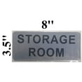 thumbnail image 2 of Storage Room Sign (Brush Aluminium, 3.5X8)-The Mont Argent line. (ref-2201), 2 of 4