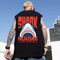 thumbnail image 2 of Chaleco con estampado de tiburón y anime de verano para hombre, estilo hip hop, talla grande, Y2K, ropa de calle, camisetas sin mangas con estampado gráfico para hombre, 2 of 5