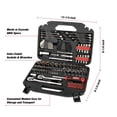 thumbnail image 4 of Hyper Tough 145-Piece Mechanics Tool Set, 1/4, 3/8 & 1/2-inch Drive (SAE & mm), 4 of 14