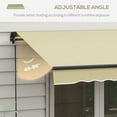 thumbnail image 4 of Outsunny&nbsp;8' x 6.5' Patio Retractable Awning Sunshade Shelter, Beige, 4 of 9