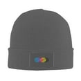 thumbnail image 2 of ZICANCN Colorful Graffiti Coils Knit Beanie Hat, Winter Cap Soft Warm Classic Hats for Men Women, Deep Heather, 2 of 8
