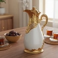 thumbnail image 3 of Lazsy Arabian Style Thermal Carafe Glass Liner Ornate Insulated Coffee Pot Long Insulation Middle Eastern Middle Eastern Coffee Pot for Home, Parties, 3 of 9
