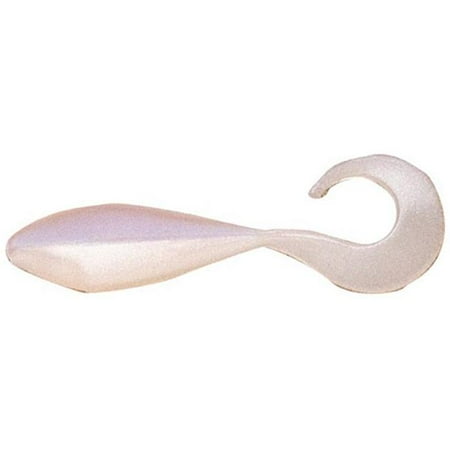 Bass Assassin CSA35330 Curly Shad Albino 2 Soft Plastic Fishing Sinkbait Lure