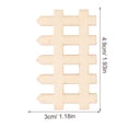 thumbnail image 4 of OUNONA 100Set Miniature Wood Fence for Garden Miniatures and Landscape Decor, 4 of 5