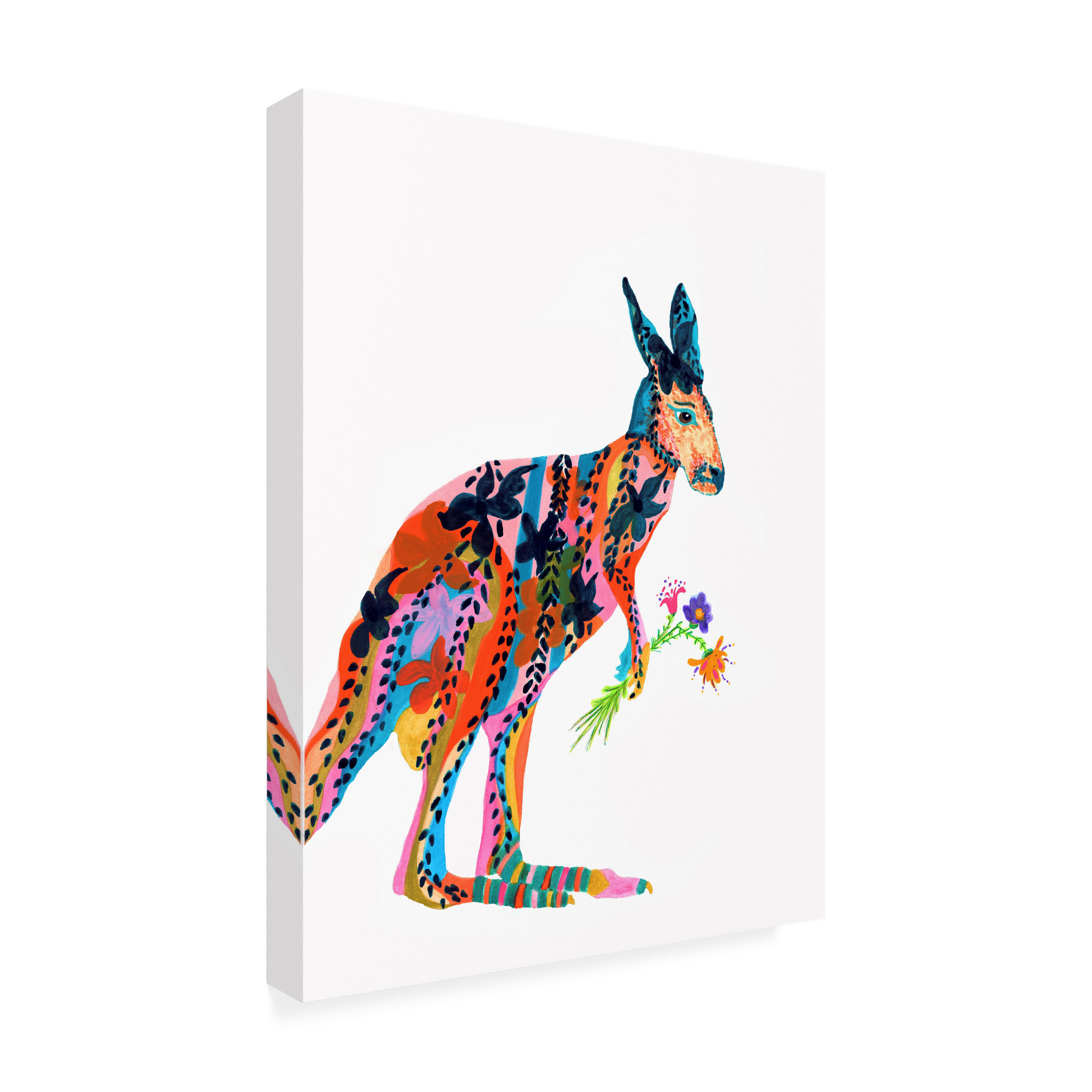 Kwerki Studios 'Marloo Kangaroo' Canvas Art